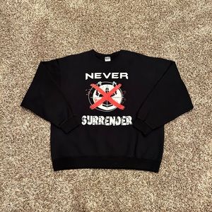 Vintage Never Surrender Crewneck Sweater
